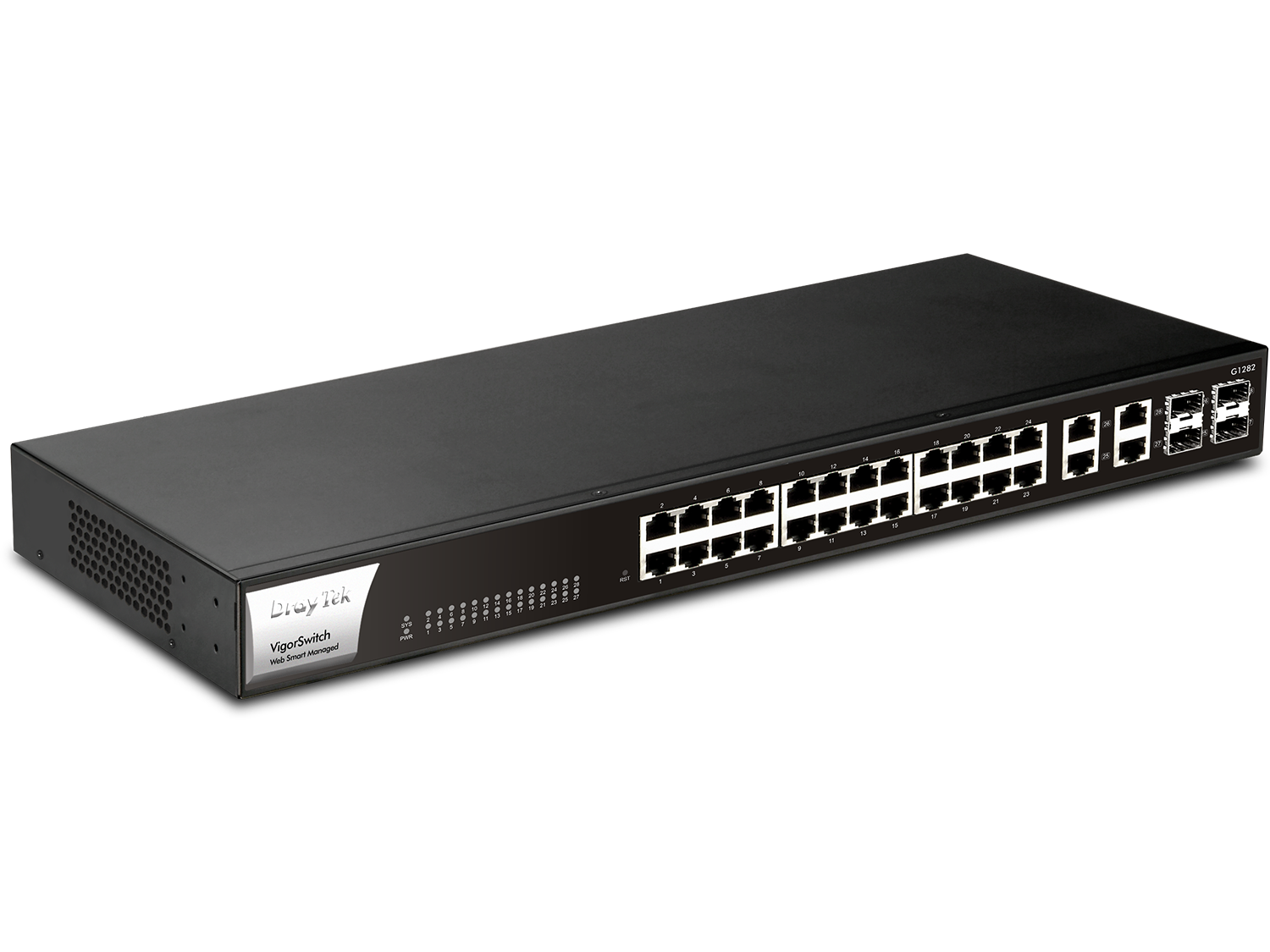 Switch DrayTek VigorSwitch G1282 (24 port LAN Gigabit +4 SFP port gigabit)