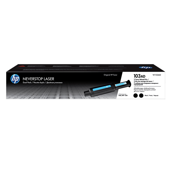Mực in laser HP 103A Blk Neverstop Reload Dualkit W1103AD