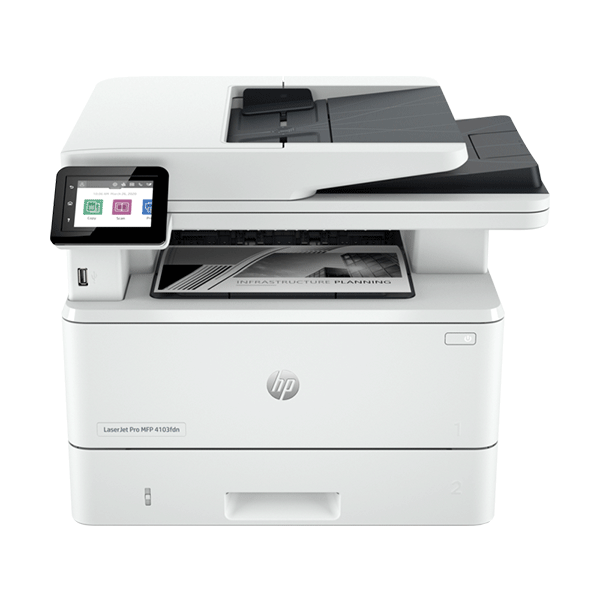Máy in laser đen trắng HP LaserJet Pro MFP 4103FDN 2Z628A
