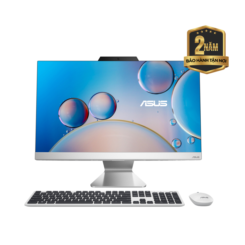 Máy tính để bàn All In One Asus A3202WBAK-WPB018W (I3-1215U | 8GB | 512GB | 21.45 inch FHD | Win 11| Trắng)