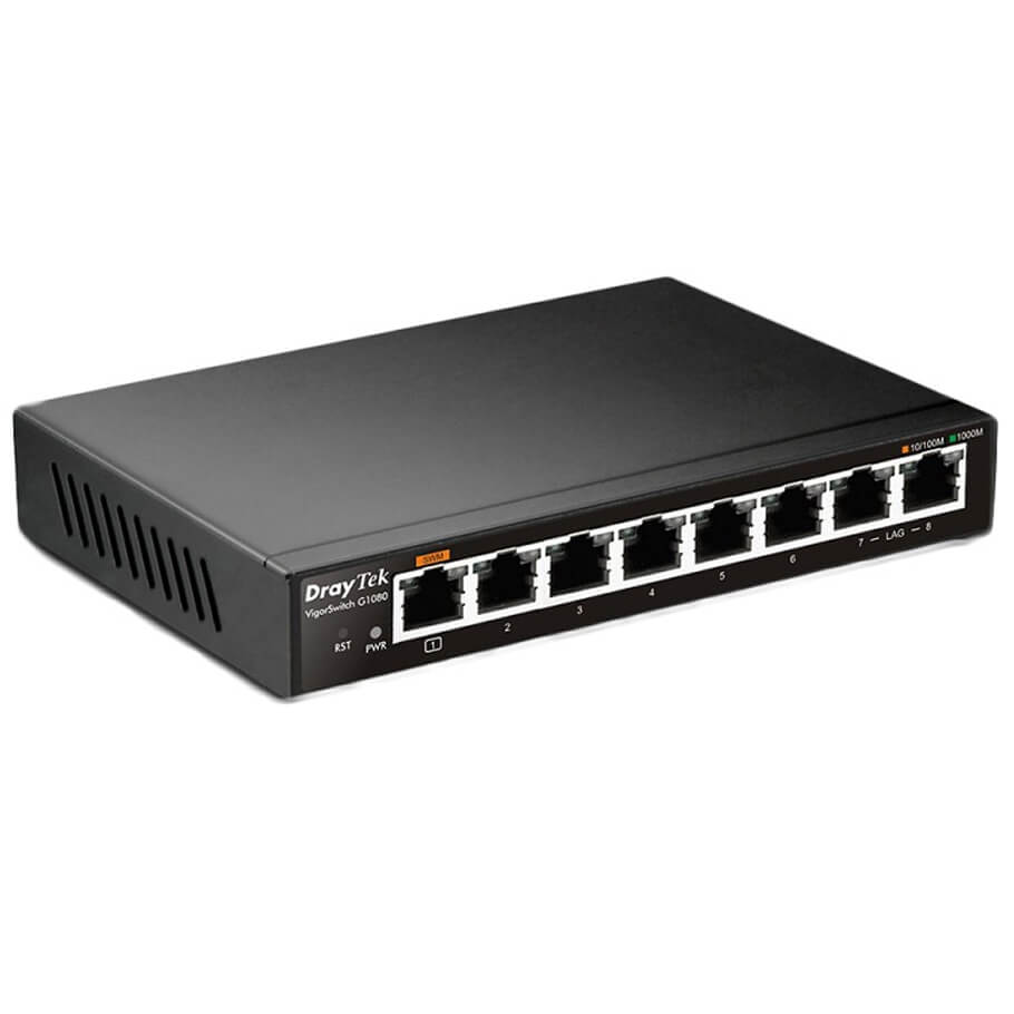 Switch DrayTek VigorSwitch G1080 8 port Gigabit Smart switch