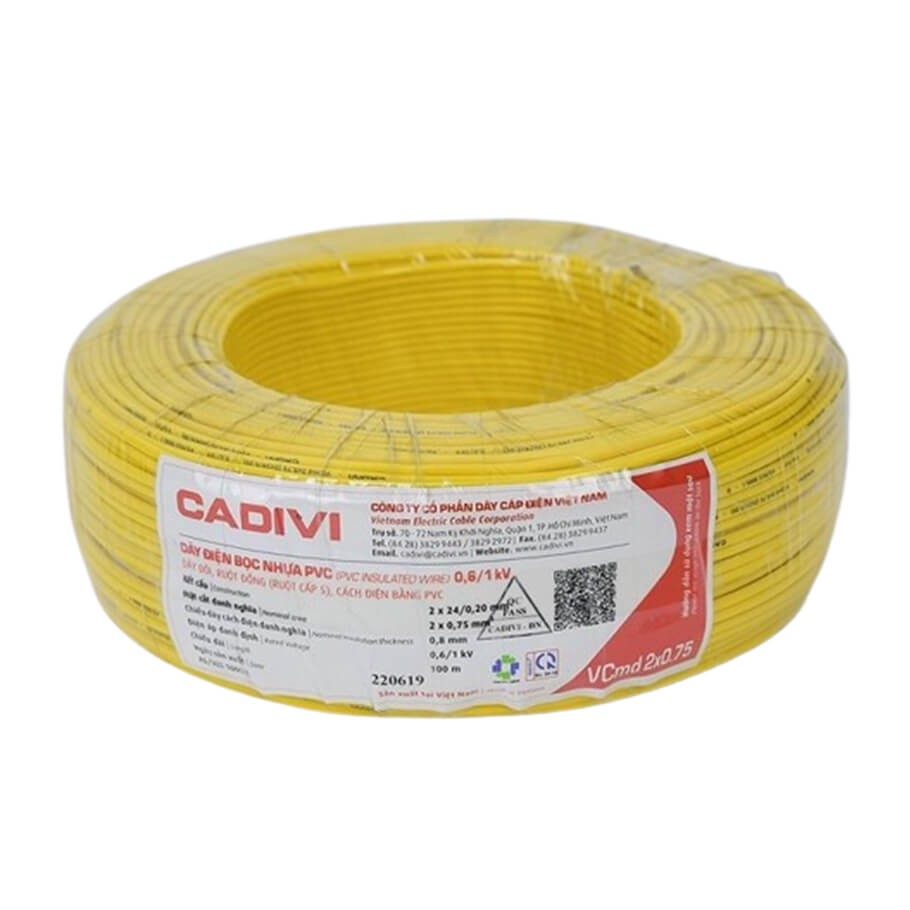 Dây điện Cadivi VCmd 2x0.75 - 0,6/1kV
