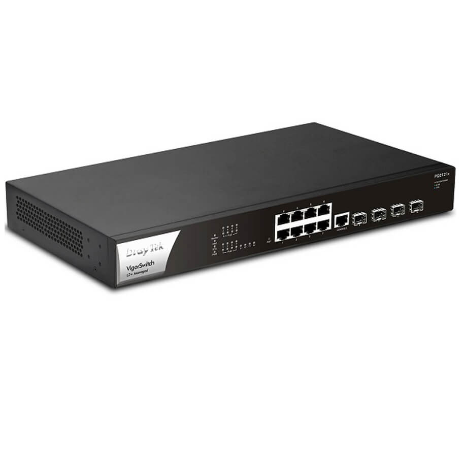 Switch Draytek VigorSwitch PQ2121x - 8-Port 2.5GE PoE L2+