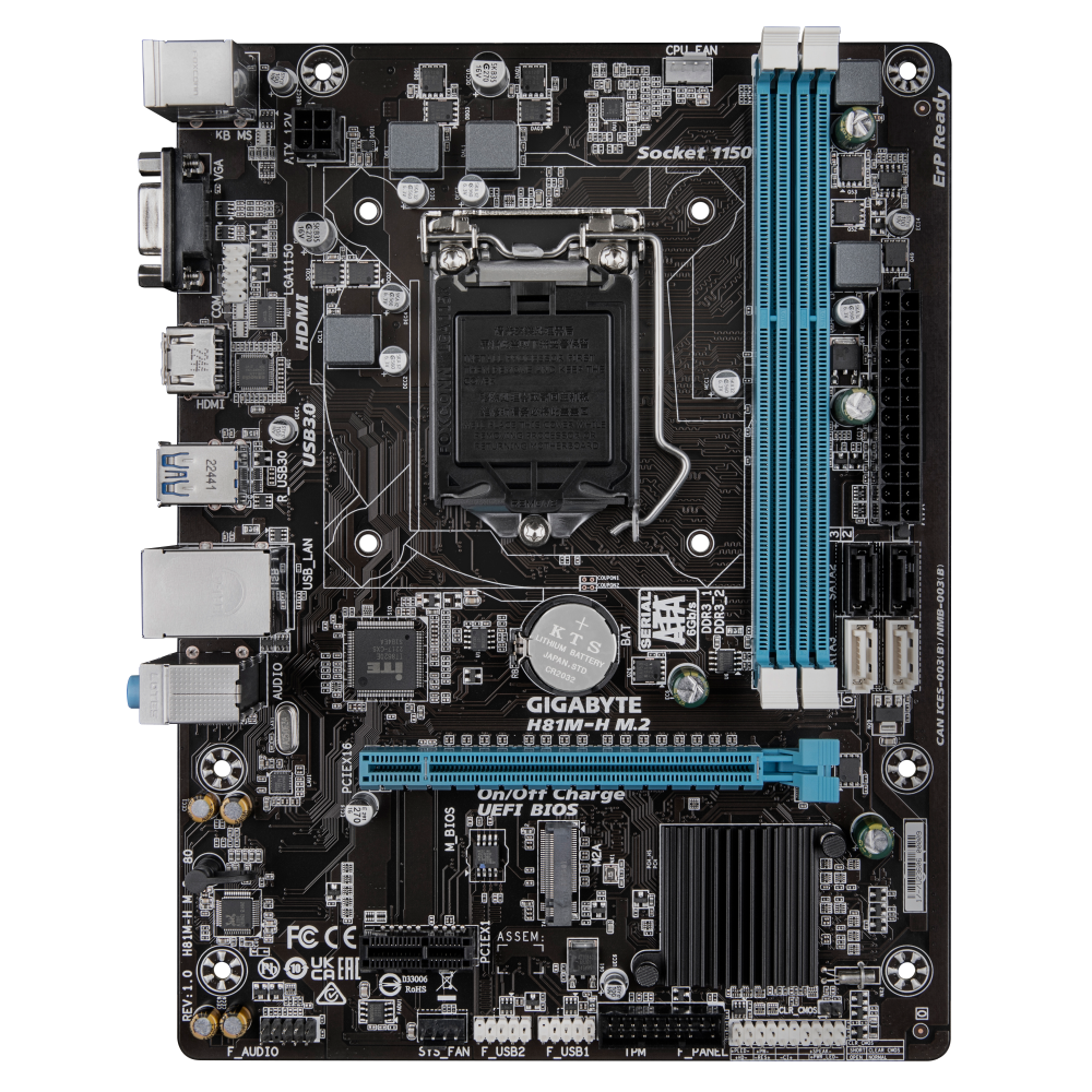 Mainboard Gigabyte H81M-H M.2